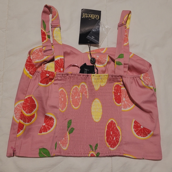 Fruit print crop tank top - Picture 6 of 7